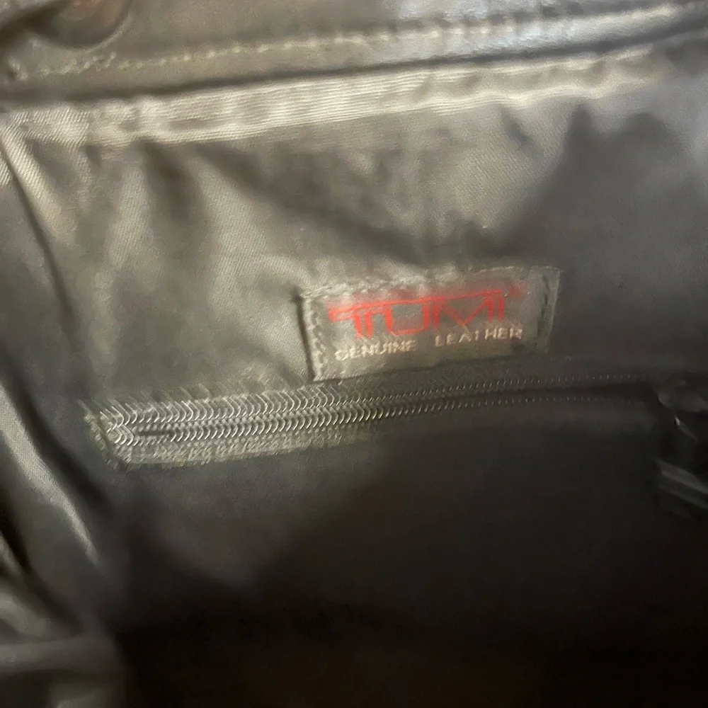 Vintage 90’s Tumi drawstring leather mini backpack